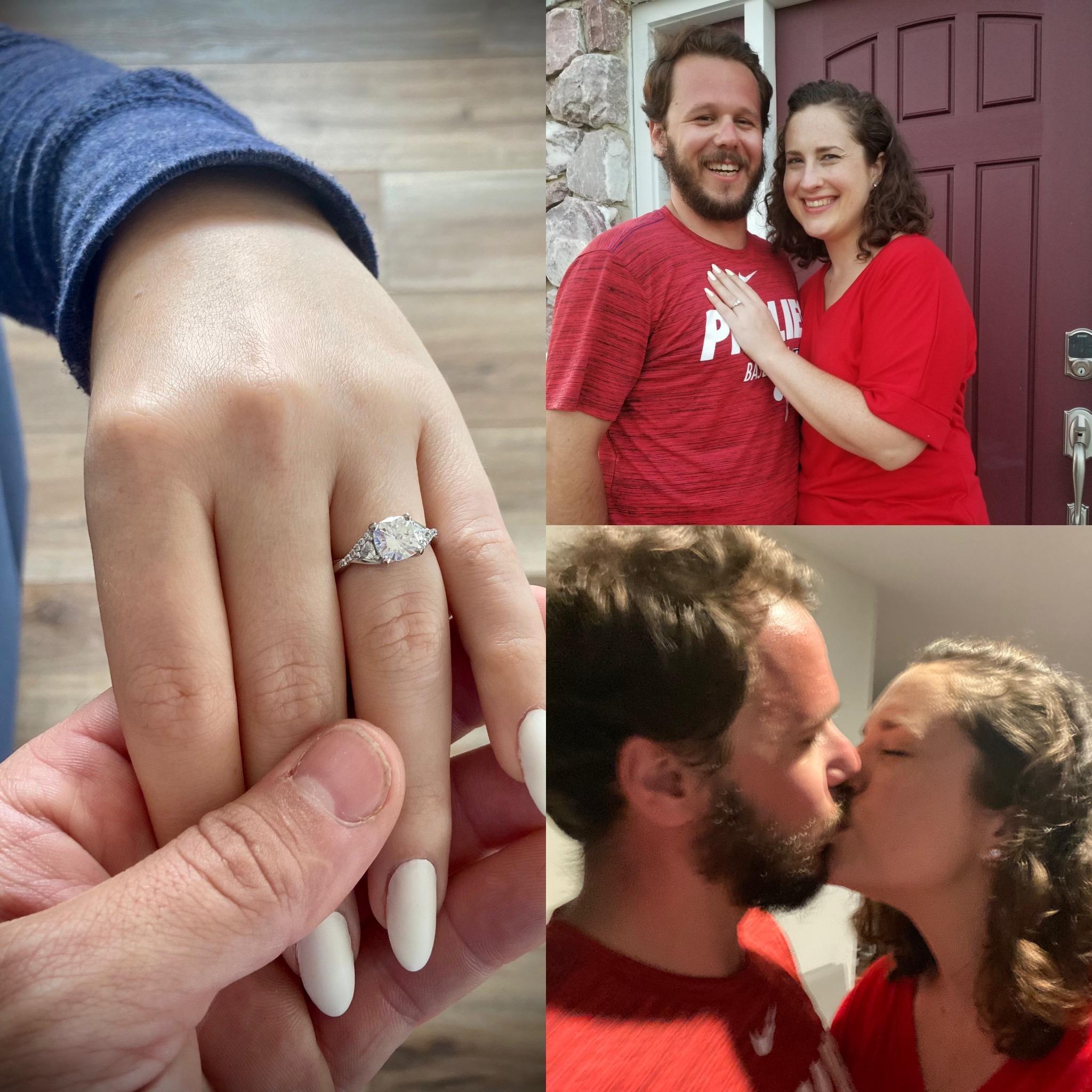 The day of our engagement! July 4, 2020 - down at the beach