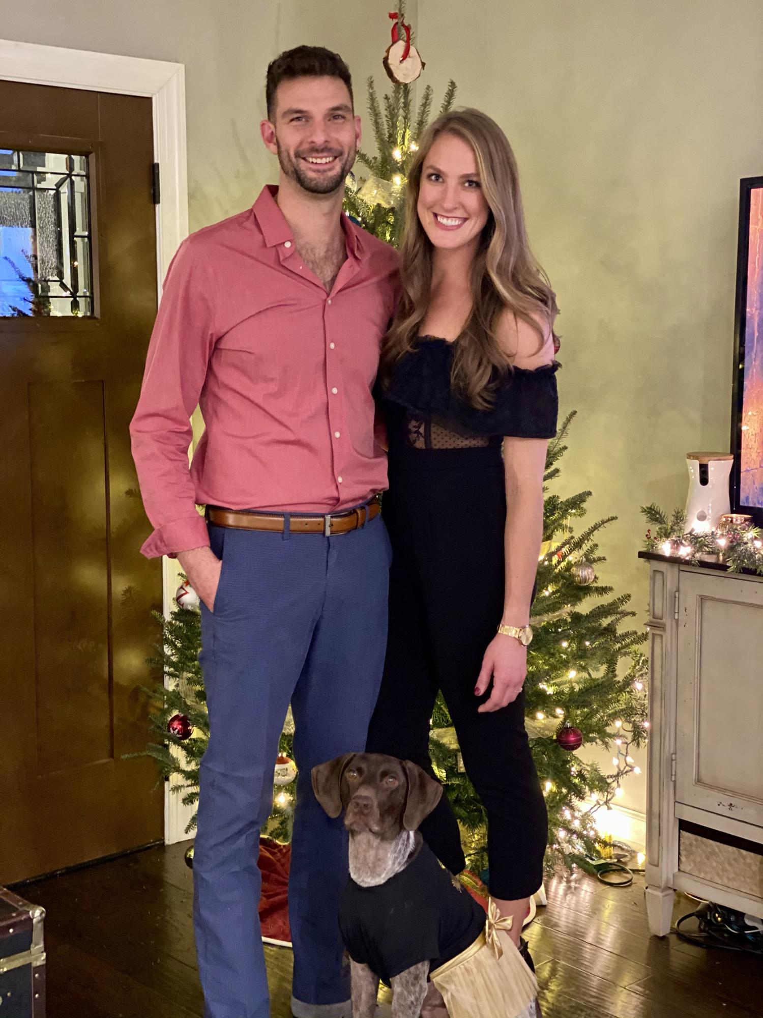 NYE 2020. Stevie dressed up for the occasion too
