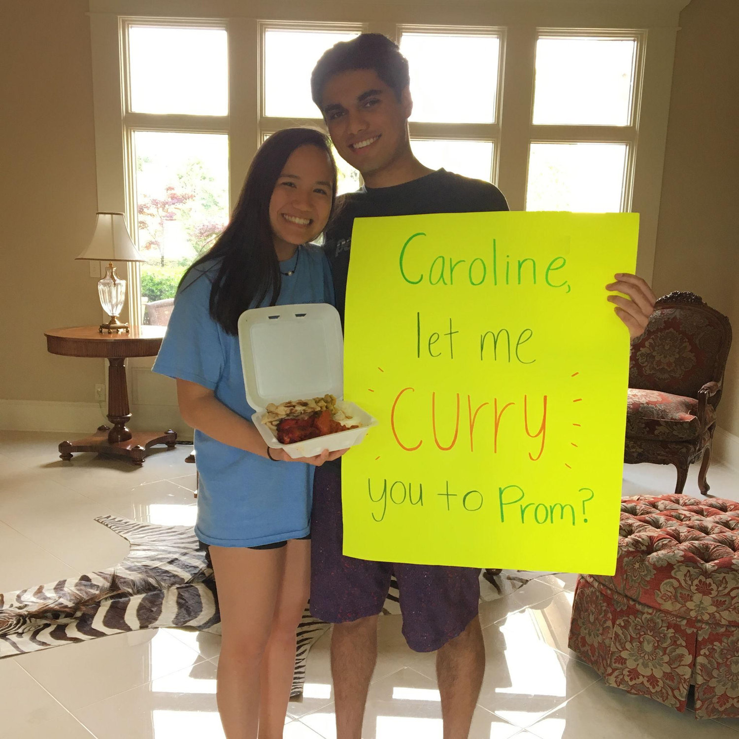 Anitesh asked Caroline to many more school dances :)