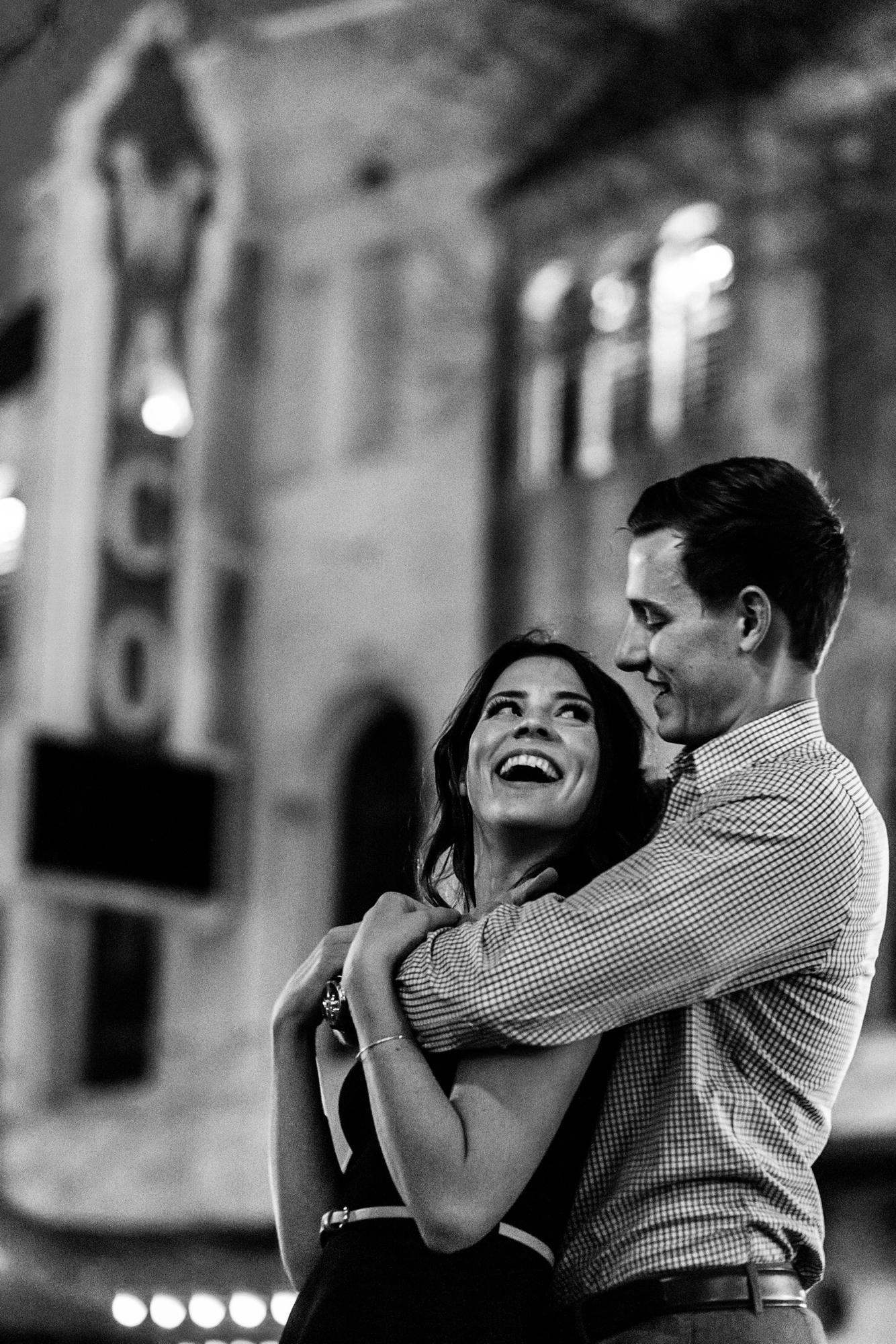 One of our engagement photos taken in downtown Waco right across from the Palladium (our reception venue)!