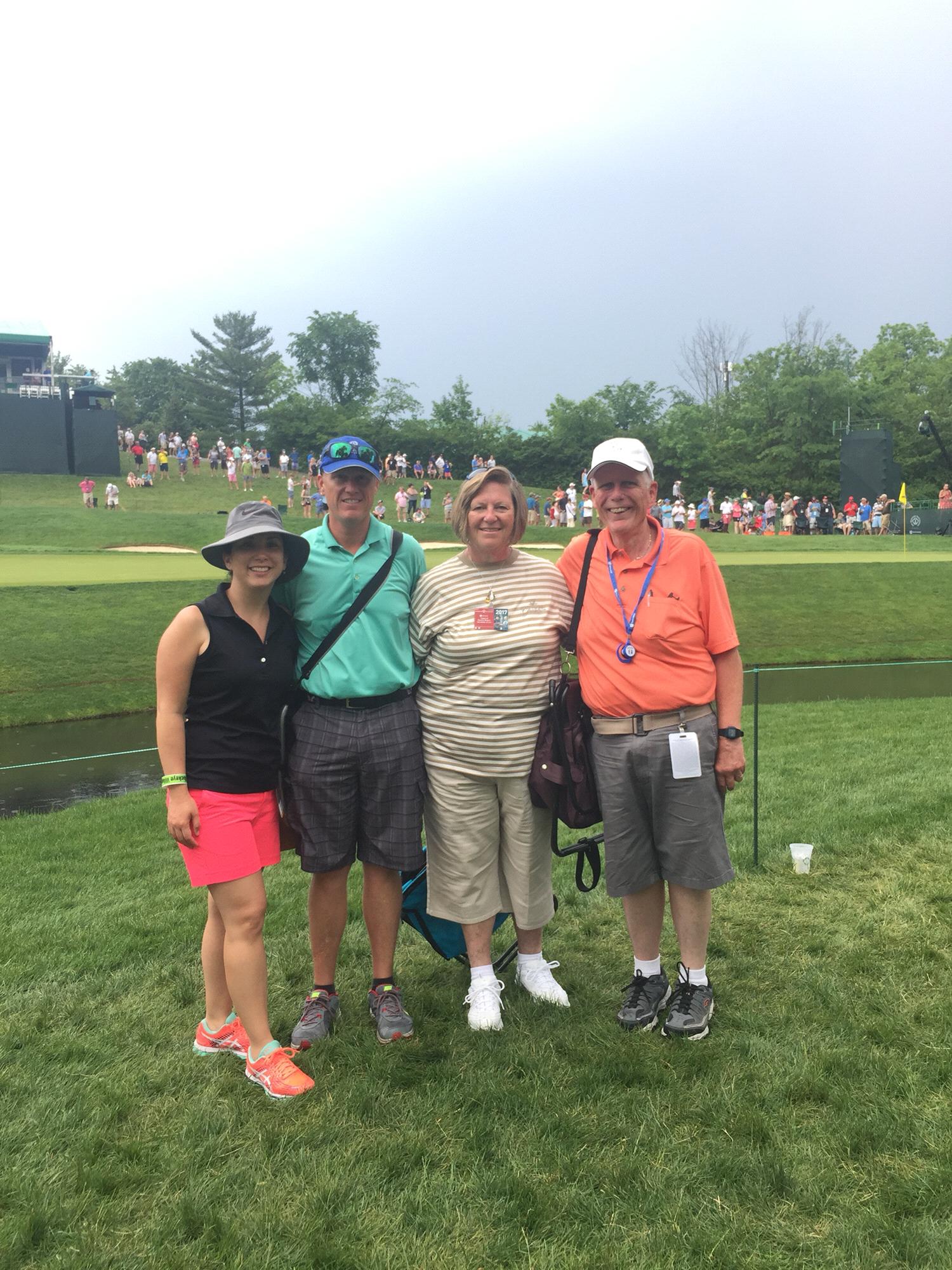 Continuing our golf tournament tour at The Memorial in Columbus with Doug's parents.