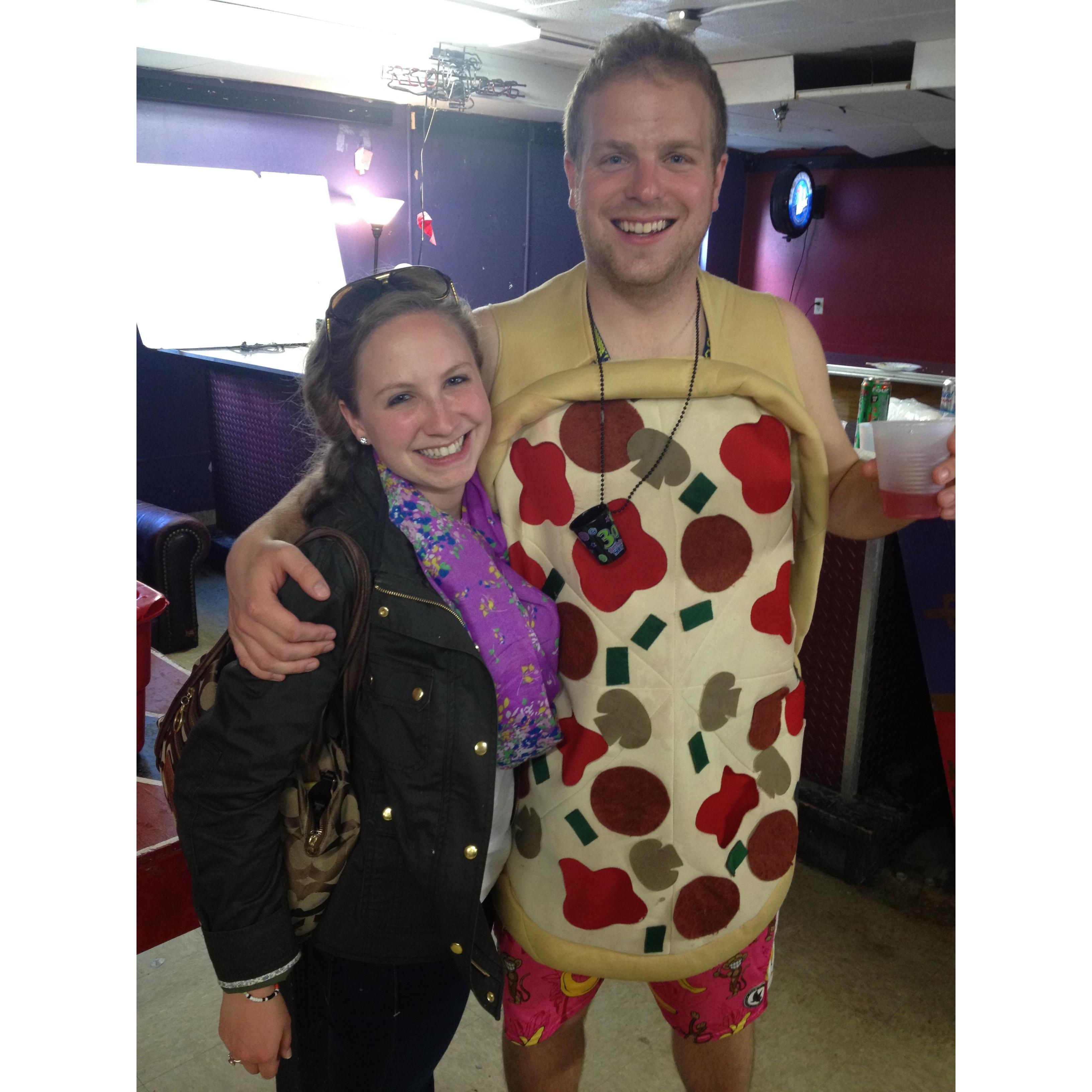 The infamous pizza costume
Syracuse, NY - May 2014