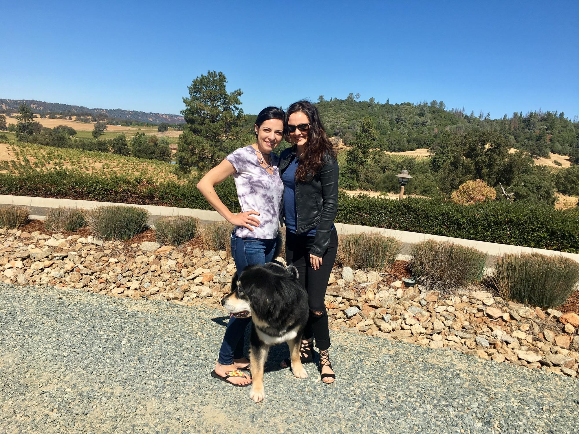 Cecily and bridesmaid Cami
