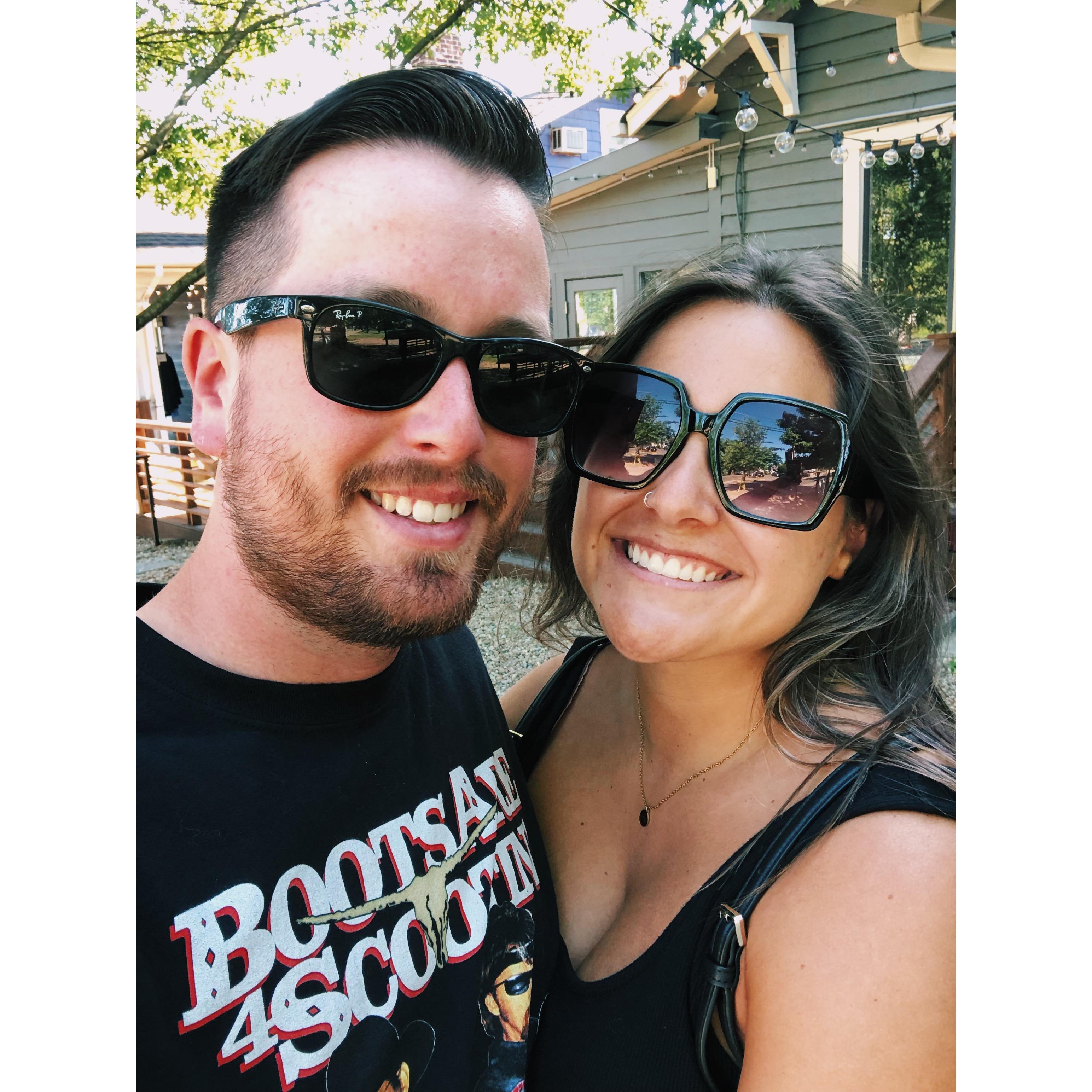 1 year dating anniversary in Nashville, June 2020
