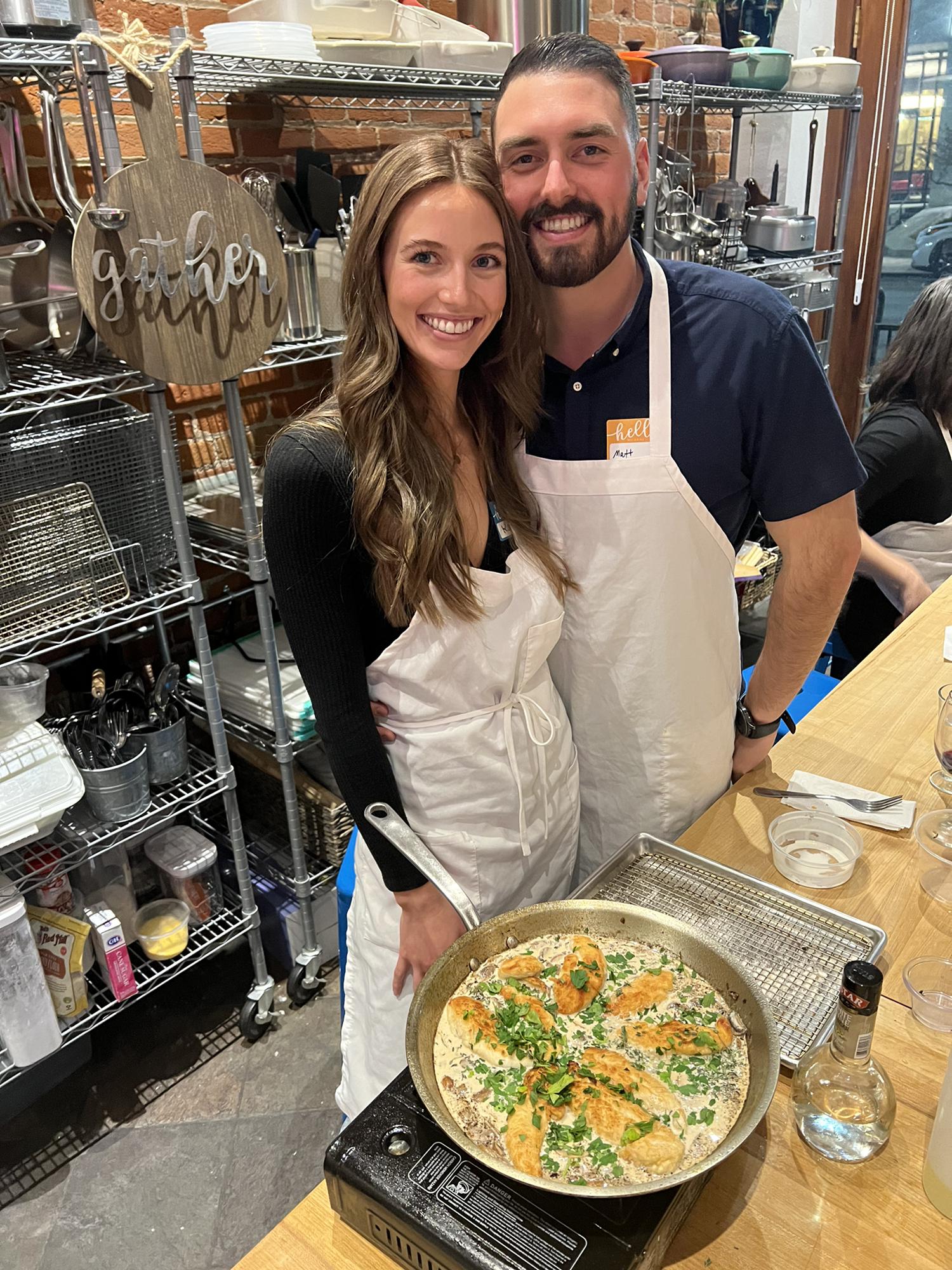 At a cooking class in Boise for Karli’s birthday