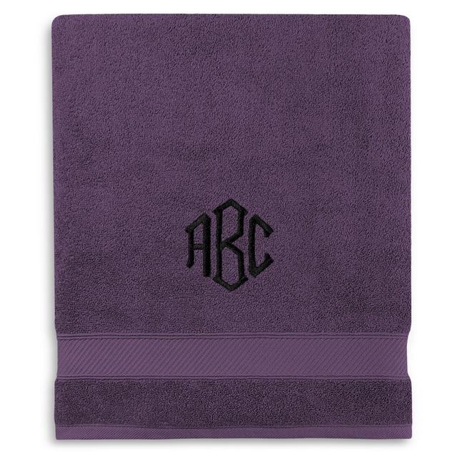 Monogrammed Wamsutta® Hygro® Duet Bath Sheet in Iris