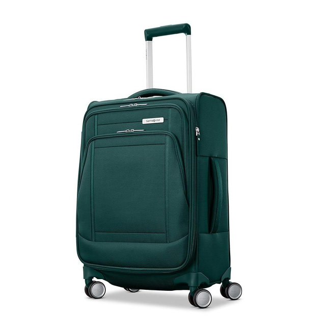 Samsonite UpLIFT Lightweight Softside Carry-On Luggage with Spinner Wheels - Expandable - Airline-Approved, Polyester Soft Suitcase for Ultra Light Travel - Emerald Green