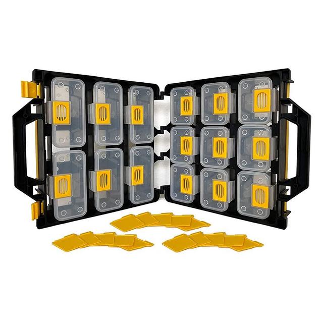 EnnovaTools Hardware Case Tackle Box storage with Patented Removable Compartment Organizer and Reversible Carrying Case for Screws, Nuts, and Bolts, WVE9420