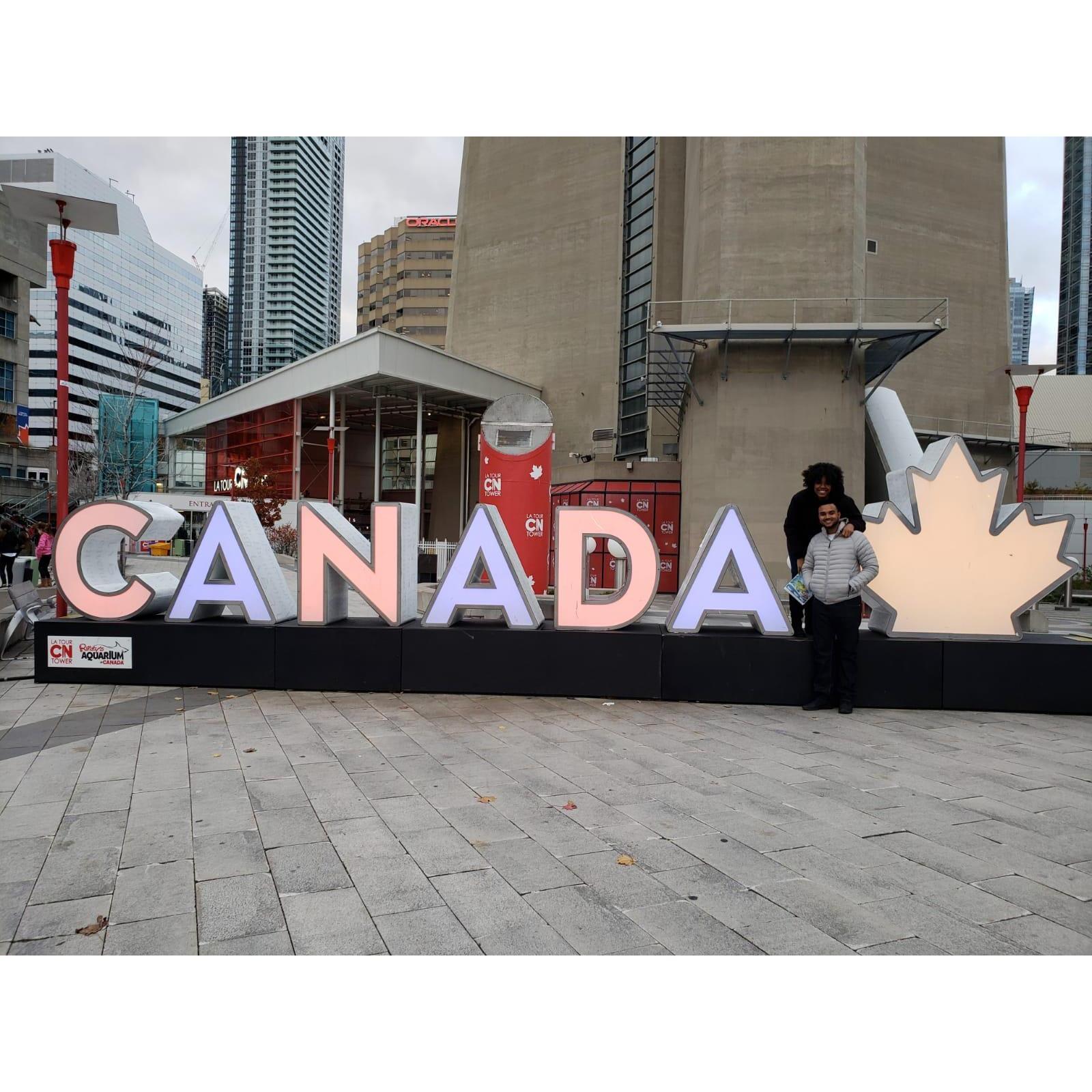 Us in Canada on our first "baecation". Many more to come :)