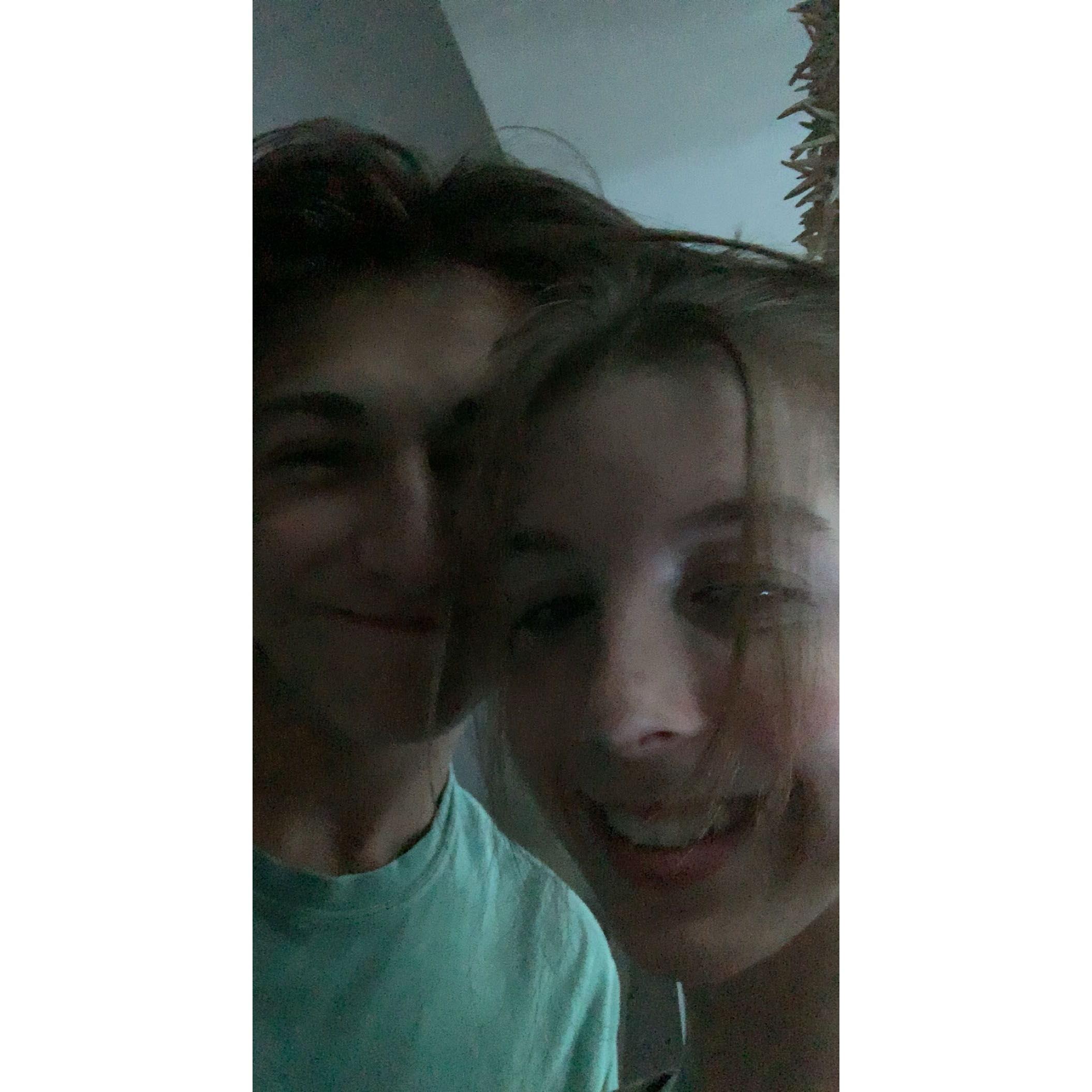 The first picture we ever took together. Clearly not a great picture, but he still made me so nervous at this point!