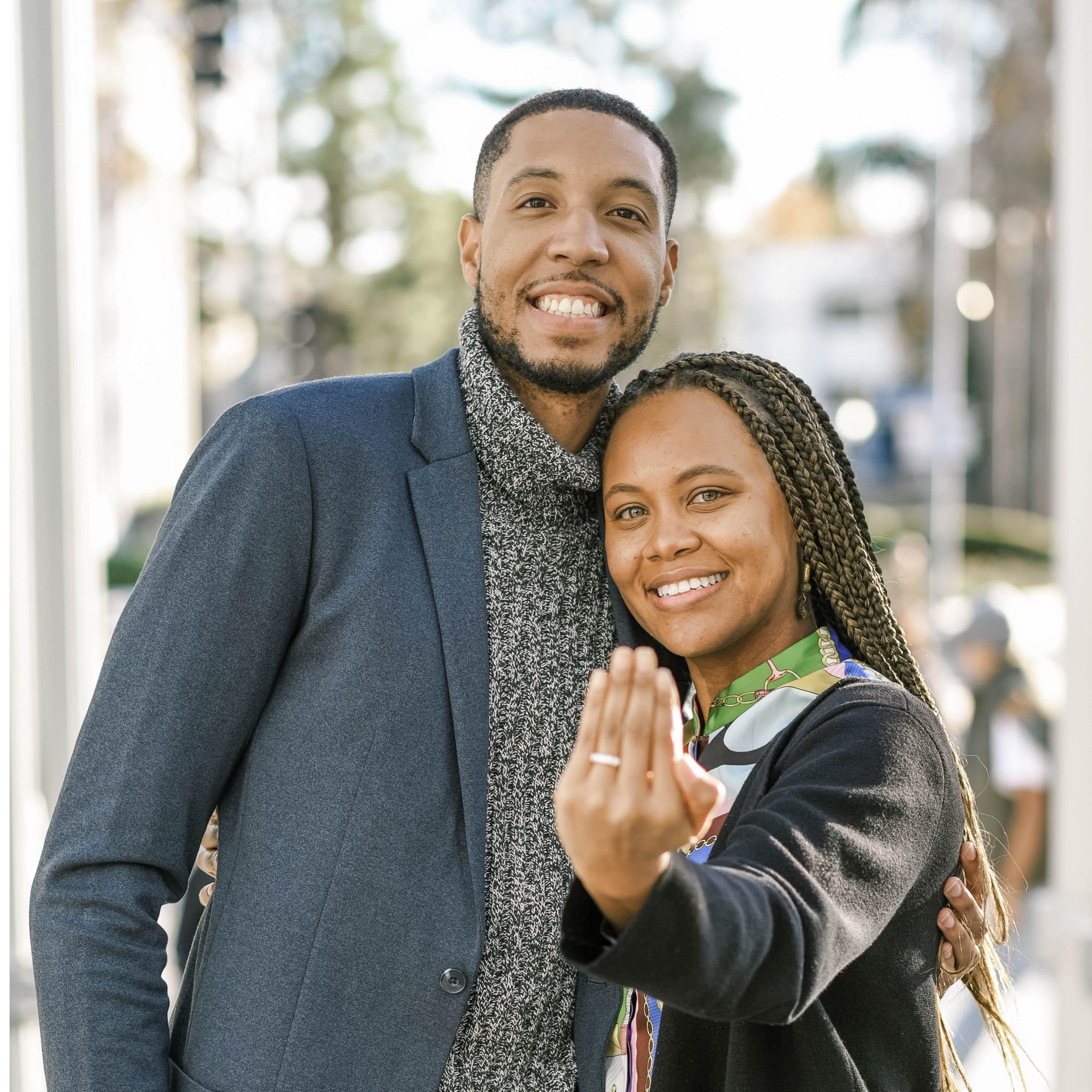 Showing off the ring!