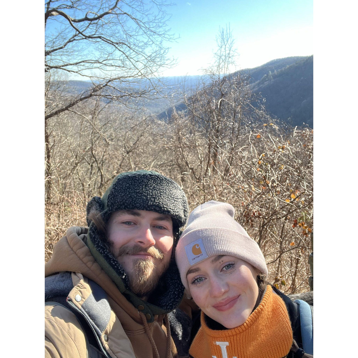 Our first anniversary hiking trip!