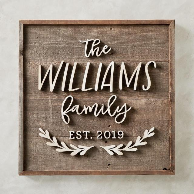 Personalized Family Name Sign