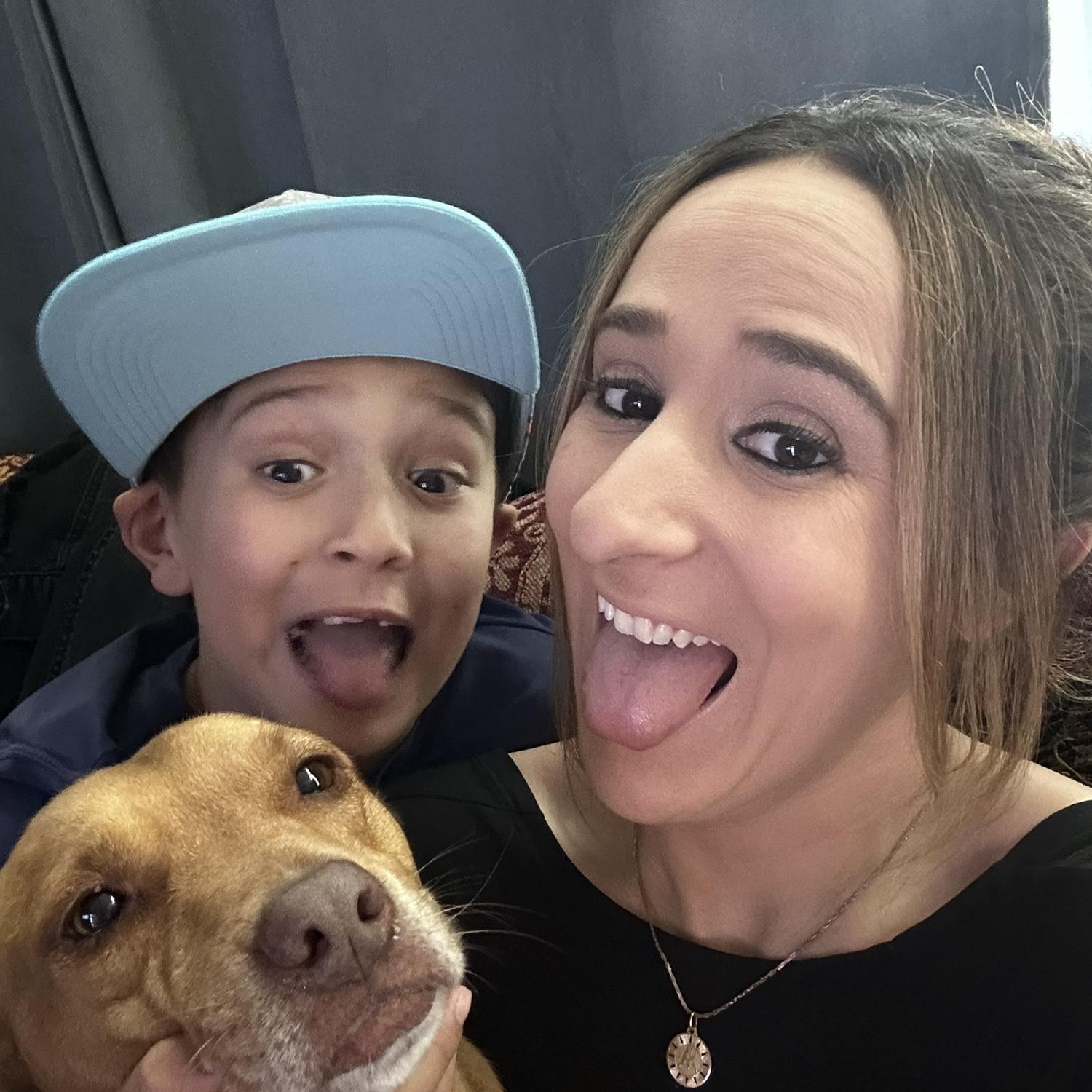 Being Silly with Nobu, poor dog