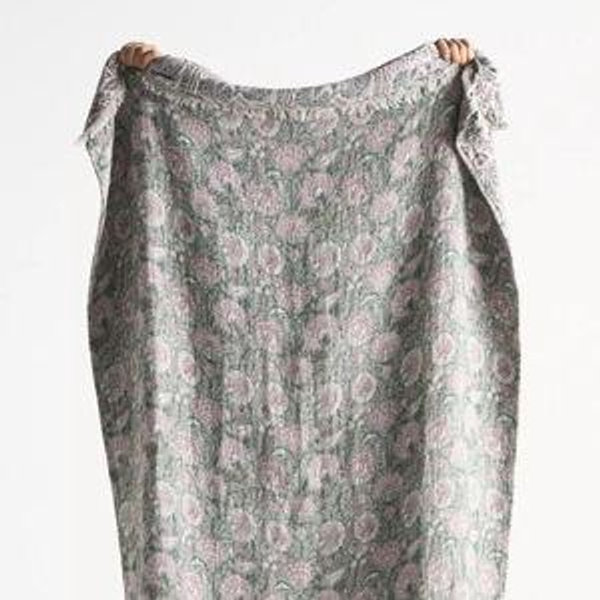 Isadora Cotton Woven Throw Blanket