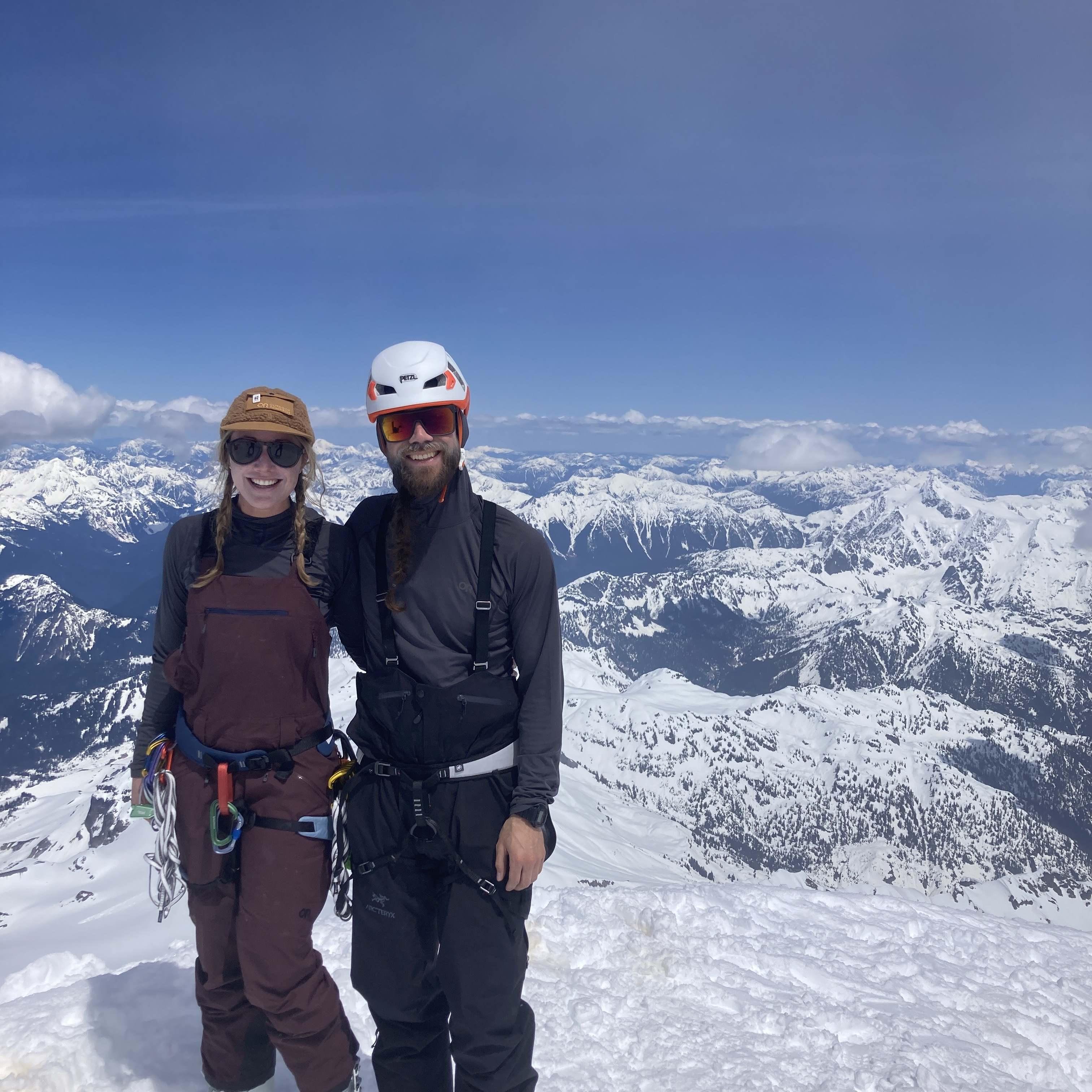 Summiting Mt Baker together