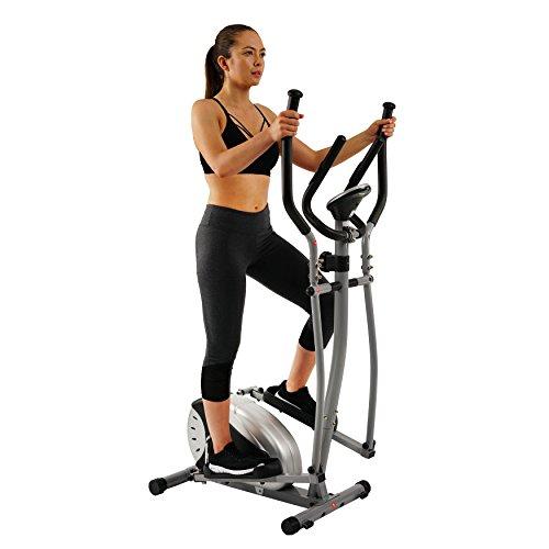 Sunny Health & Fitness SF-E905 Elliptical Machine Cross Trainer with 12 Level Resistance and Digital Monitor