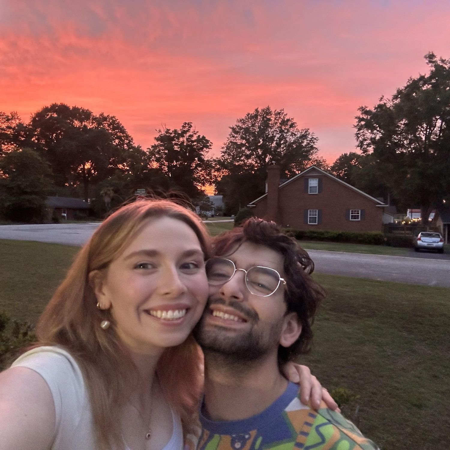 Sunset outside our house in Augusta, GA!