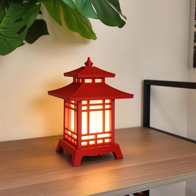 Japanese Pagoda Lantern | Japanese Decor | Japanese Home Decor | Japanese Room Decor | Pagoda Lantern | Desk Lamp | Table Lamp | Mini Pagoda