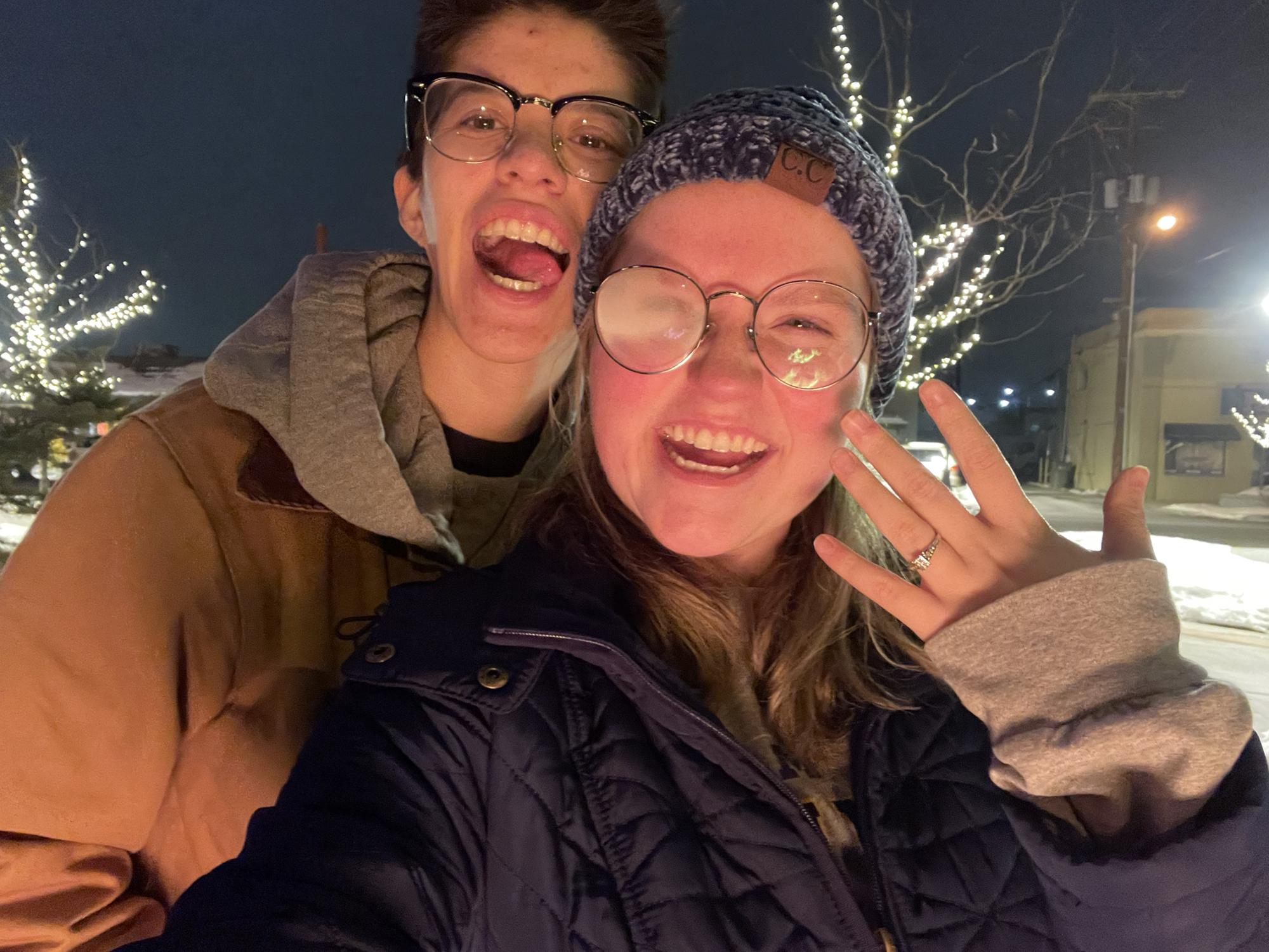 January 2022:
This is from the night Ashley proposed! JJ was so excited!