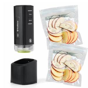 FoodSaver Mini Handheld Vacuum Sealer, Marinate Setting, Cordless Vacuum Sealer with Charging Dock, Black | Foodsaver