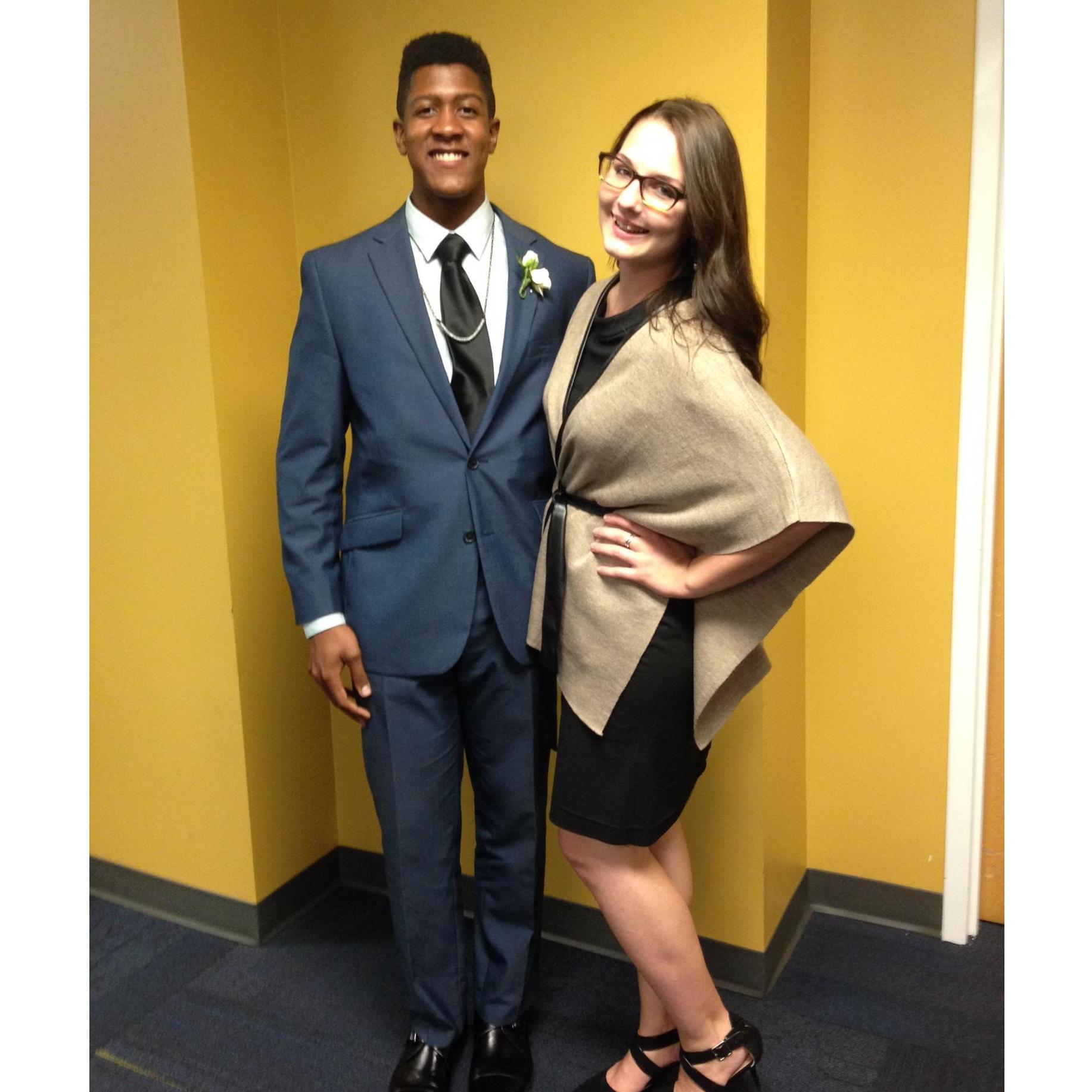 October 2015. The night that started it all! This was during the Spartan of Promise Award ceremony where Kendall and Zechariah were recognized for their leadership, service work, and academics.