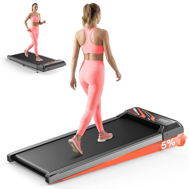 2.5HP Walking Mat with Incline pad,Under Desk Treadmill, Walking Running Pad with Remote, 3 in 1 Low Noise Small Mini Portable Treadmill with Led Screen, Compact Treadmills for Home, 265lbs Capacity