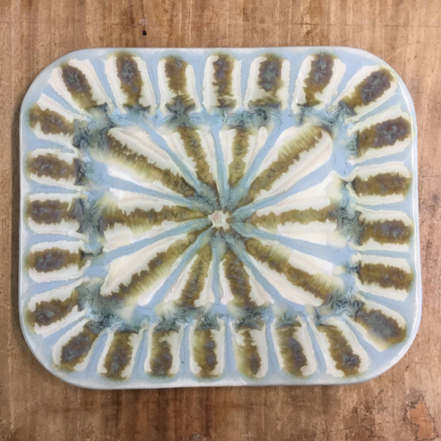Teal Medium Rectangle Plate