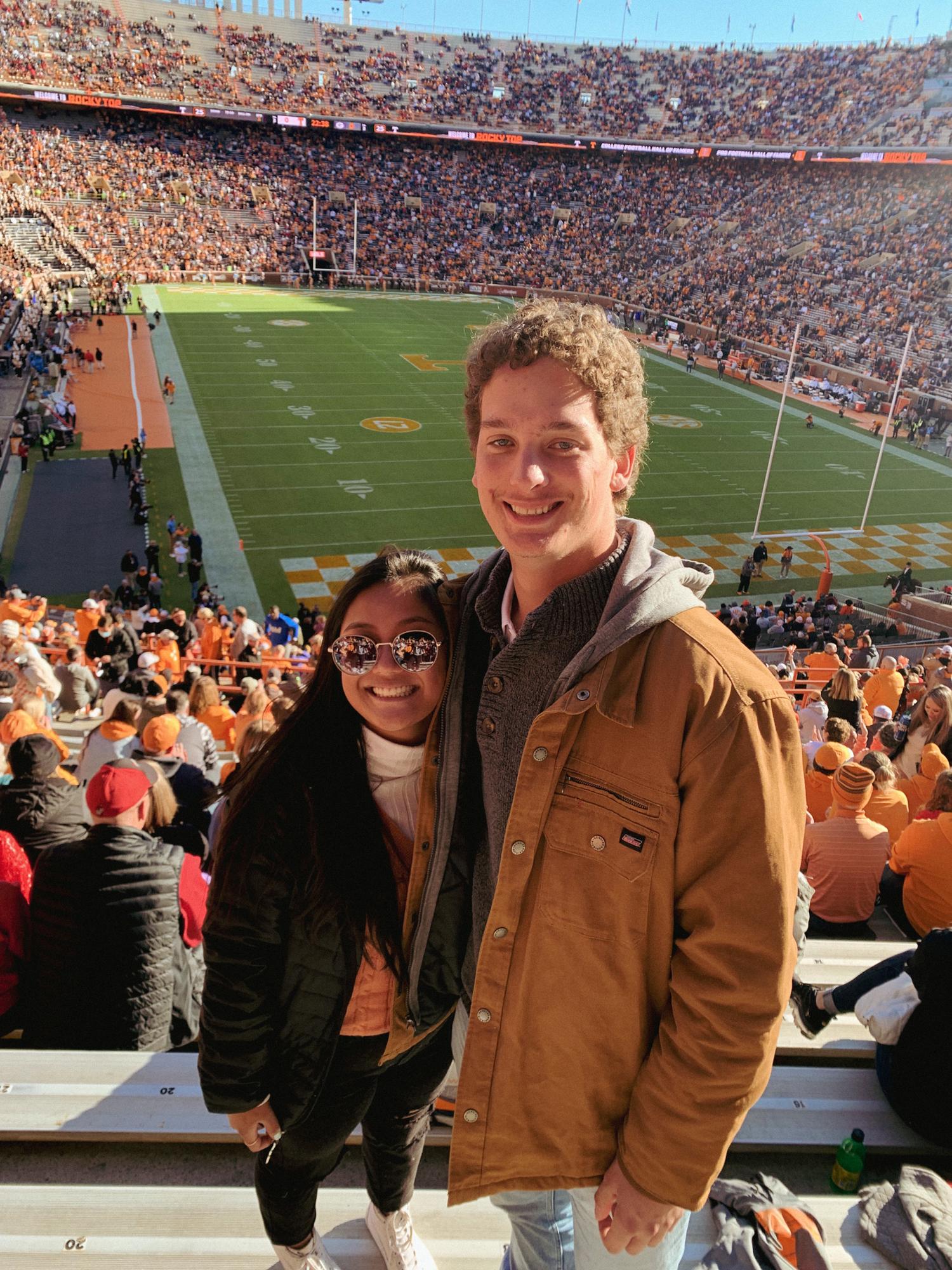 Our first Tennessee game together. Go Vols! (November 2021)