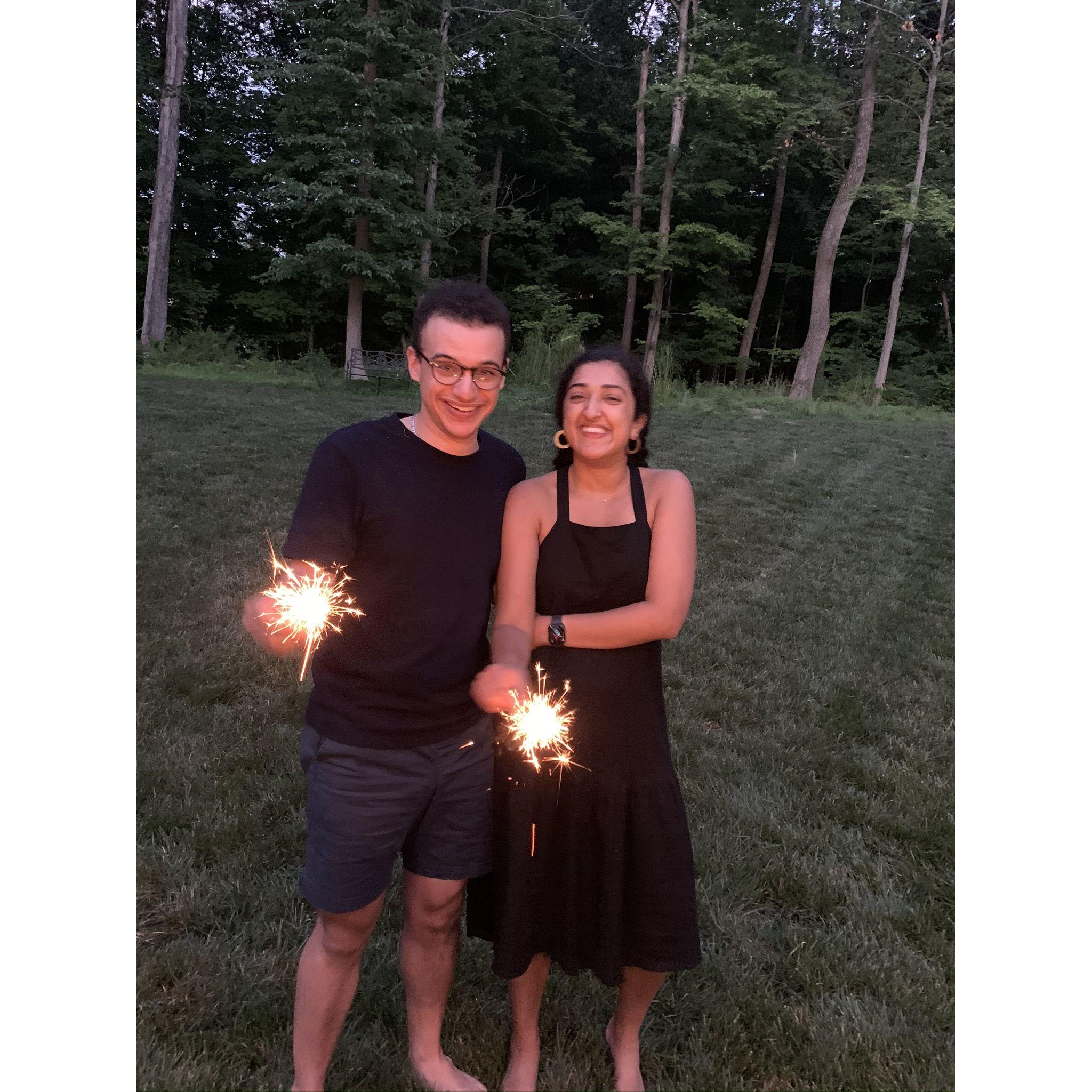 Here's us celebrating our first (of many) Fourth of July together.