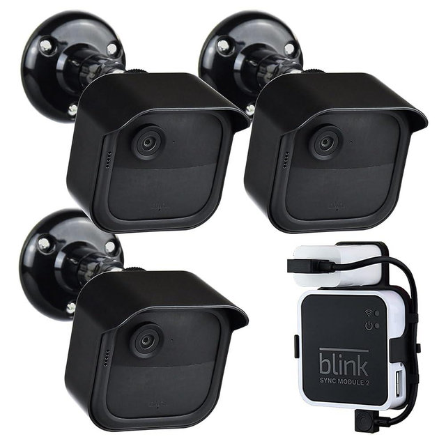 All New Blink Outdoor 4th & 3rd Gen Camera Mount Bracket,3 Pack Full Weather Proof Housing/Mount for Blink Outdoor Cameras Security System(Blink Camera not Included)