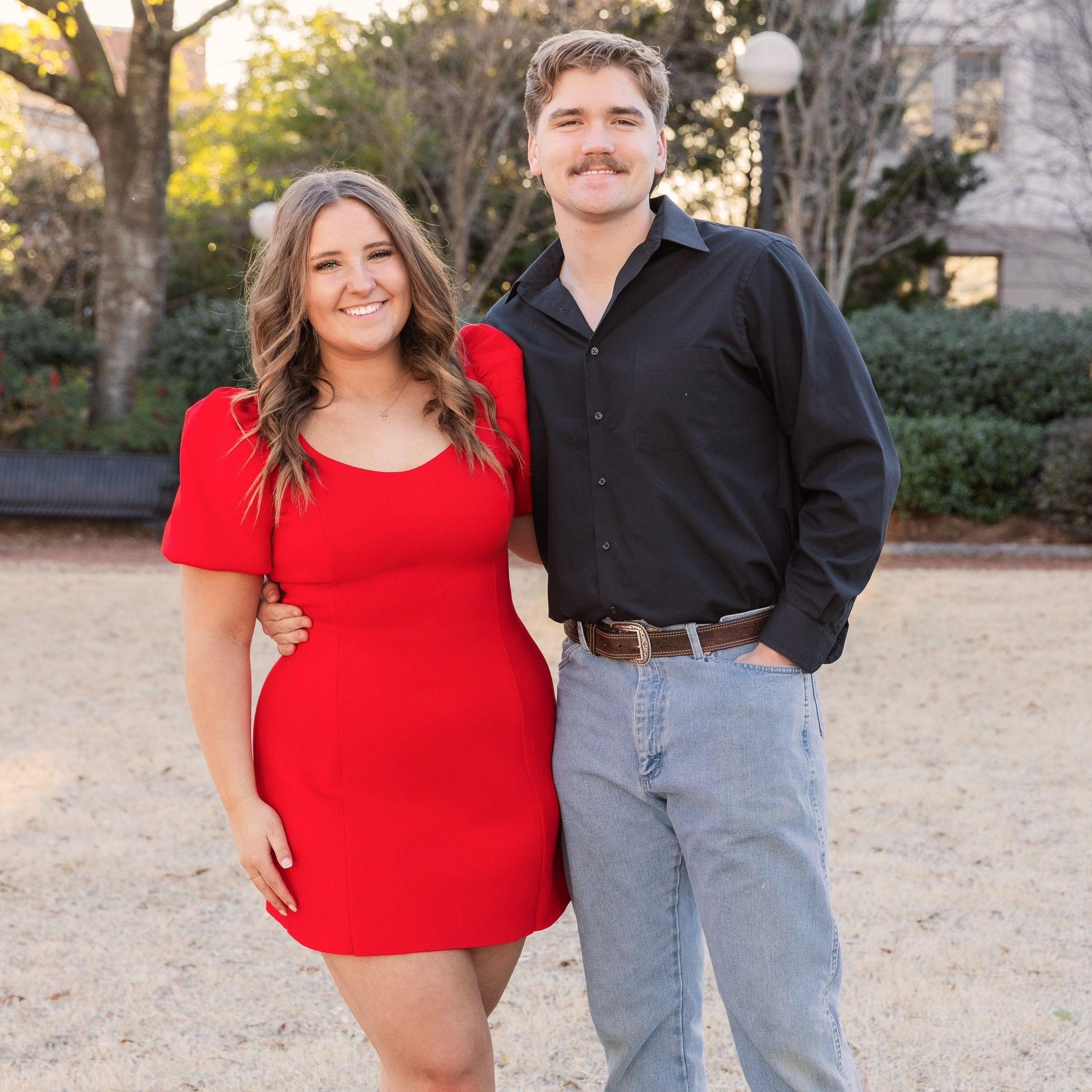 My UGA senior pictures! Eli was a trooper for leaving work early, grabbing Crockett, and standing around for my picture session!