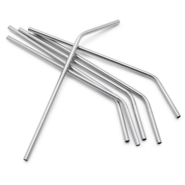 Stainless Steel Straws, Set of 6