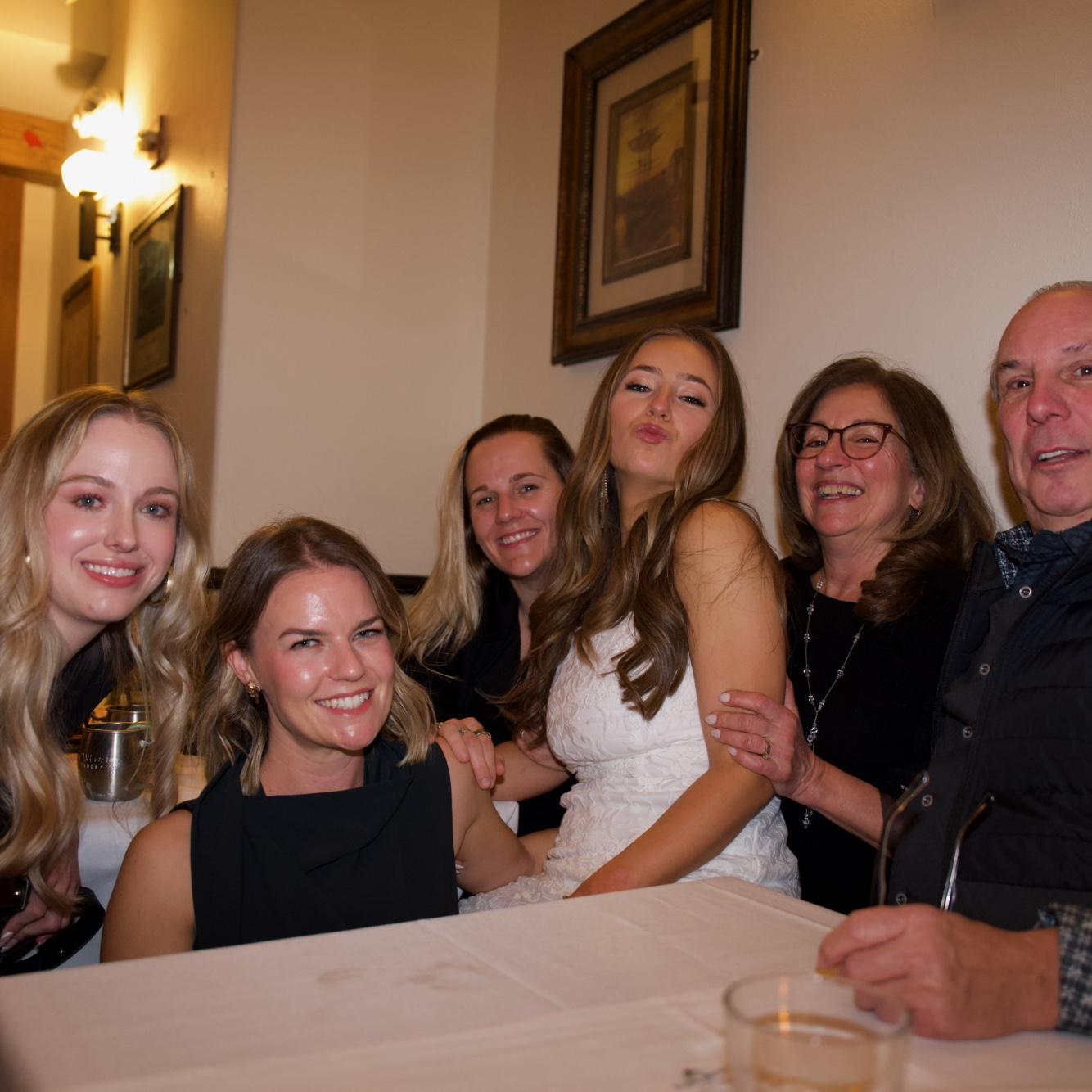 Maryann with her fellow nurses and her parents, Sally and Steve!