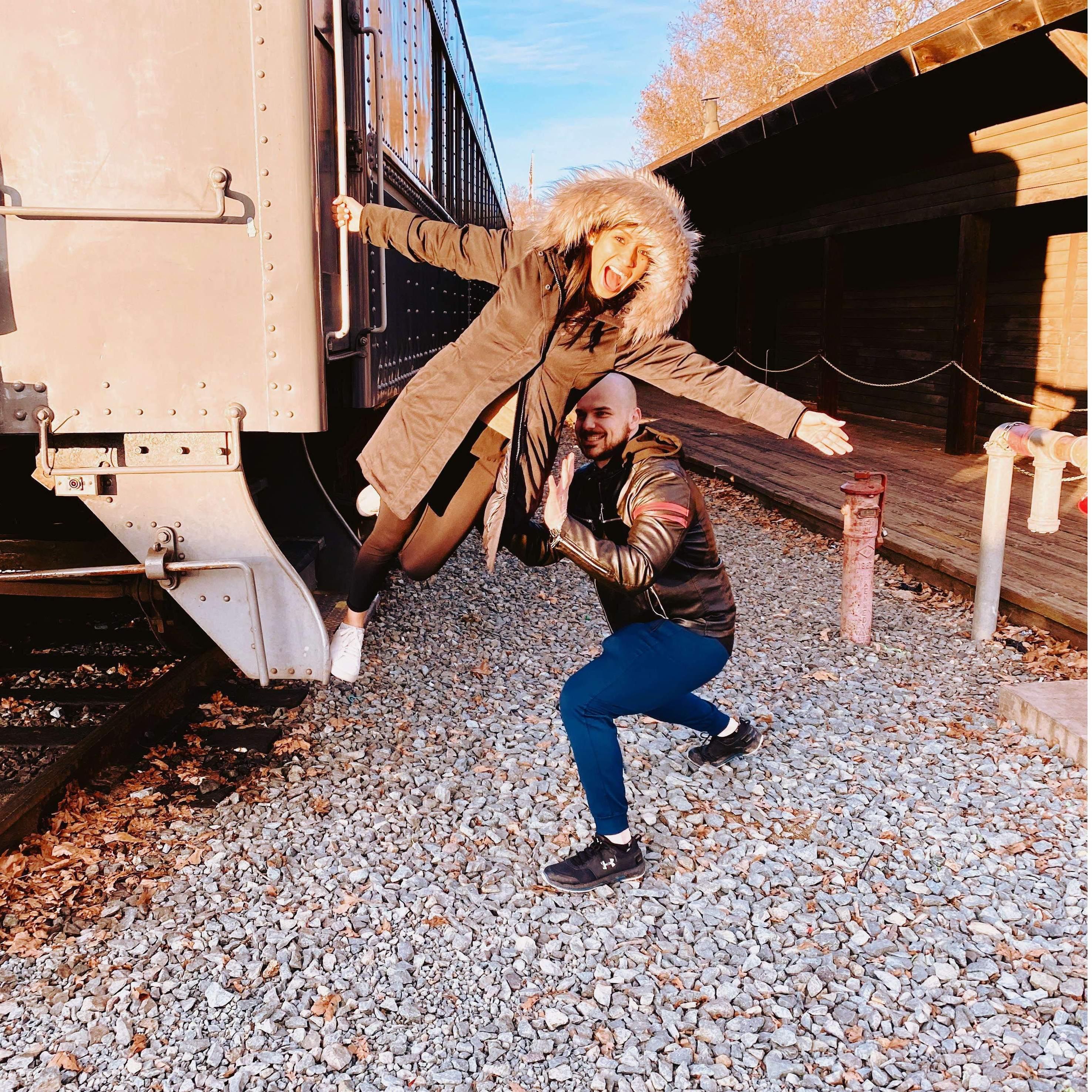 He had to keep making sure I wasn't going to fall :)
