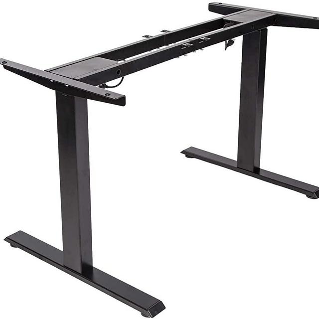 TOPSKY Dual Motor Electric Adjustable Standing Computer Desk for Home and Office (Black Frame only)