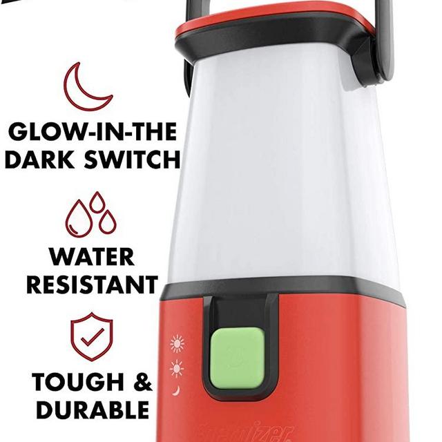 Energizer LED Camping Lantern Flashlight, 650 Hour Run-Time, 500 Lumens, IPX4 Water Resistant, Battery Powered LED Lantern - Use for Hurricane, Emergency Light, Camping