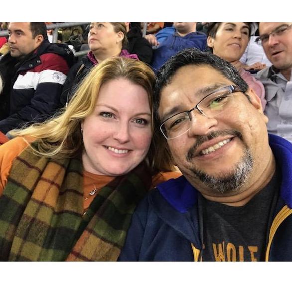 Went to a football game with Tonya's family.