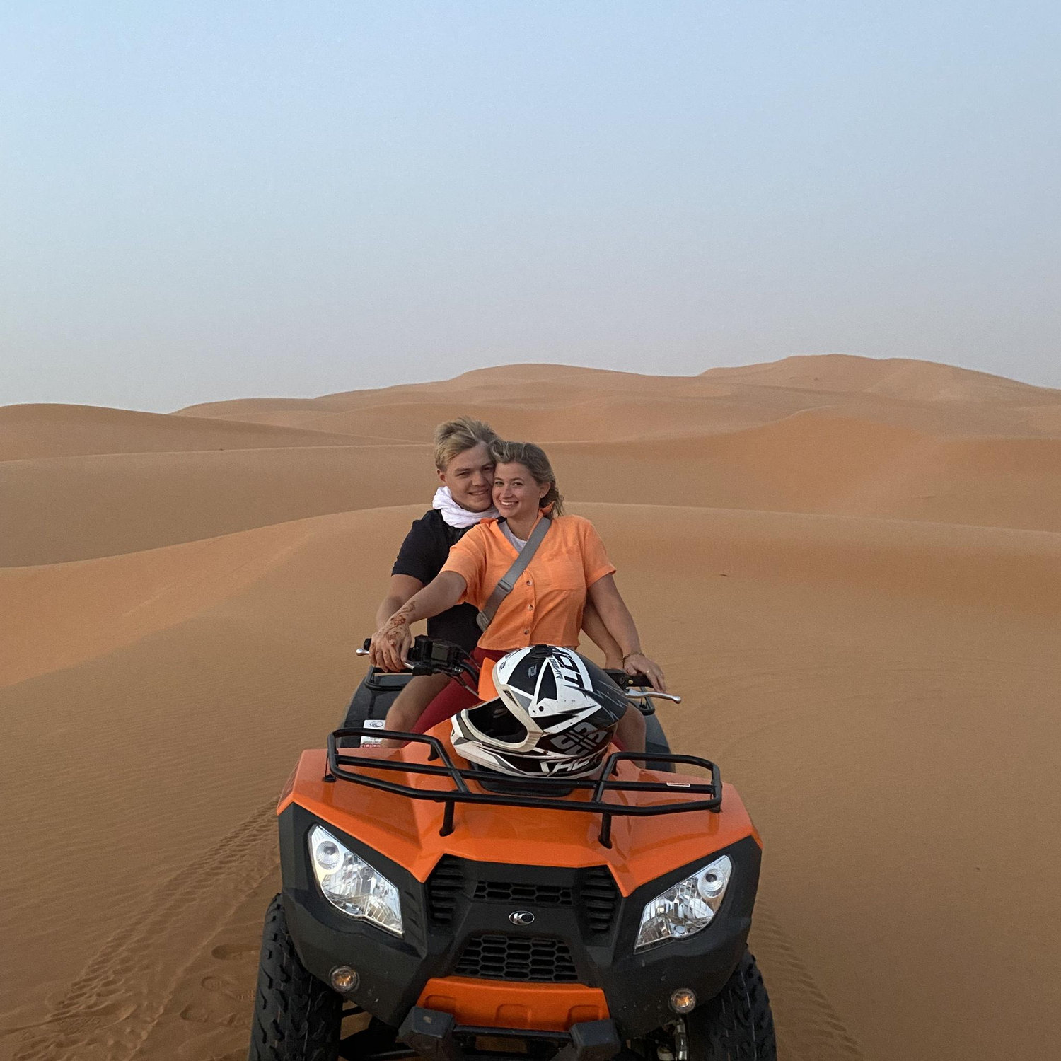 Adam's favorite part of the whole trip. 4-wheeling in the Sahara.