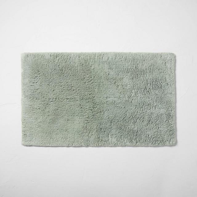21"x34" Ultra Soft Tufted Bath Rug Light Sage Green - Casaluna™