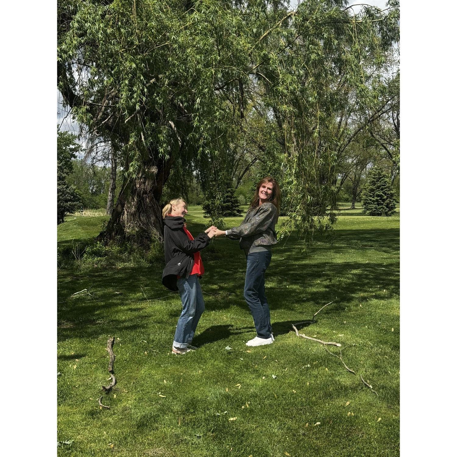 Jack & Caroline's Moms at the Ceremony Site! May 2025