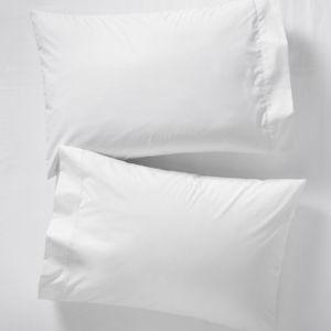 280-Thread-Count Pima Cotton Percale Pillowcases - King, White