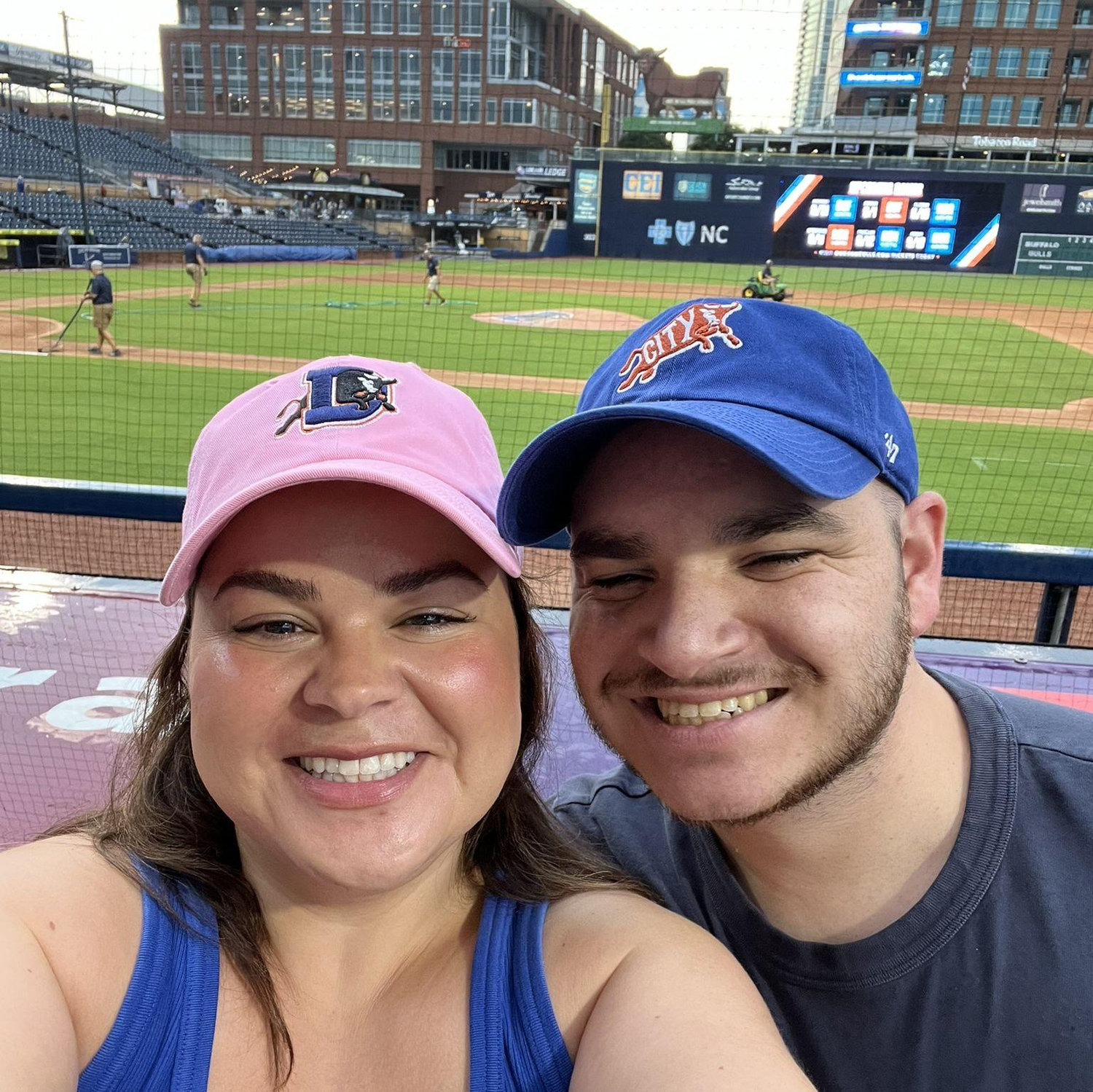 Our first Durham Bulls game