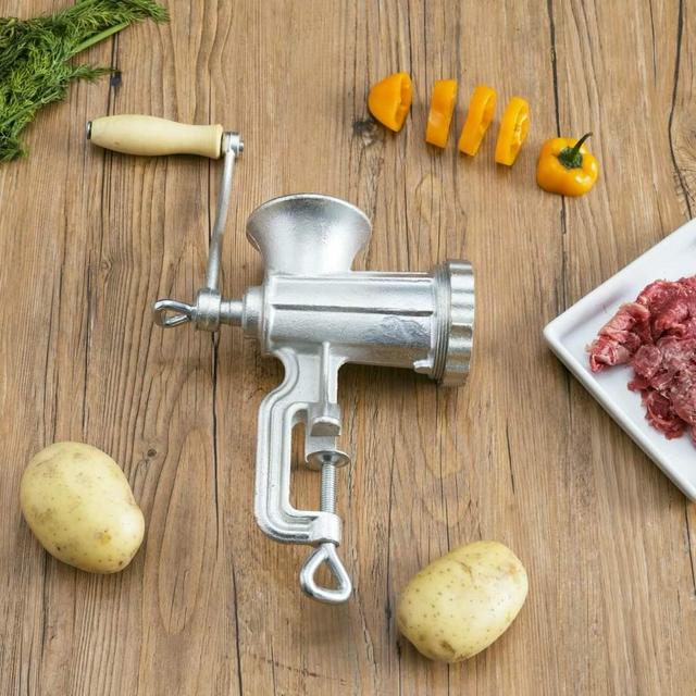 Silver Cast Iron Meat Grinder