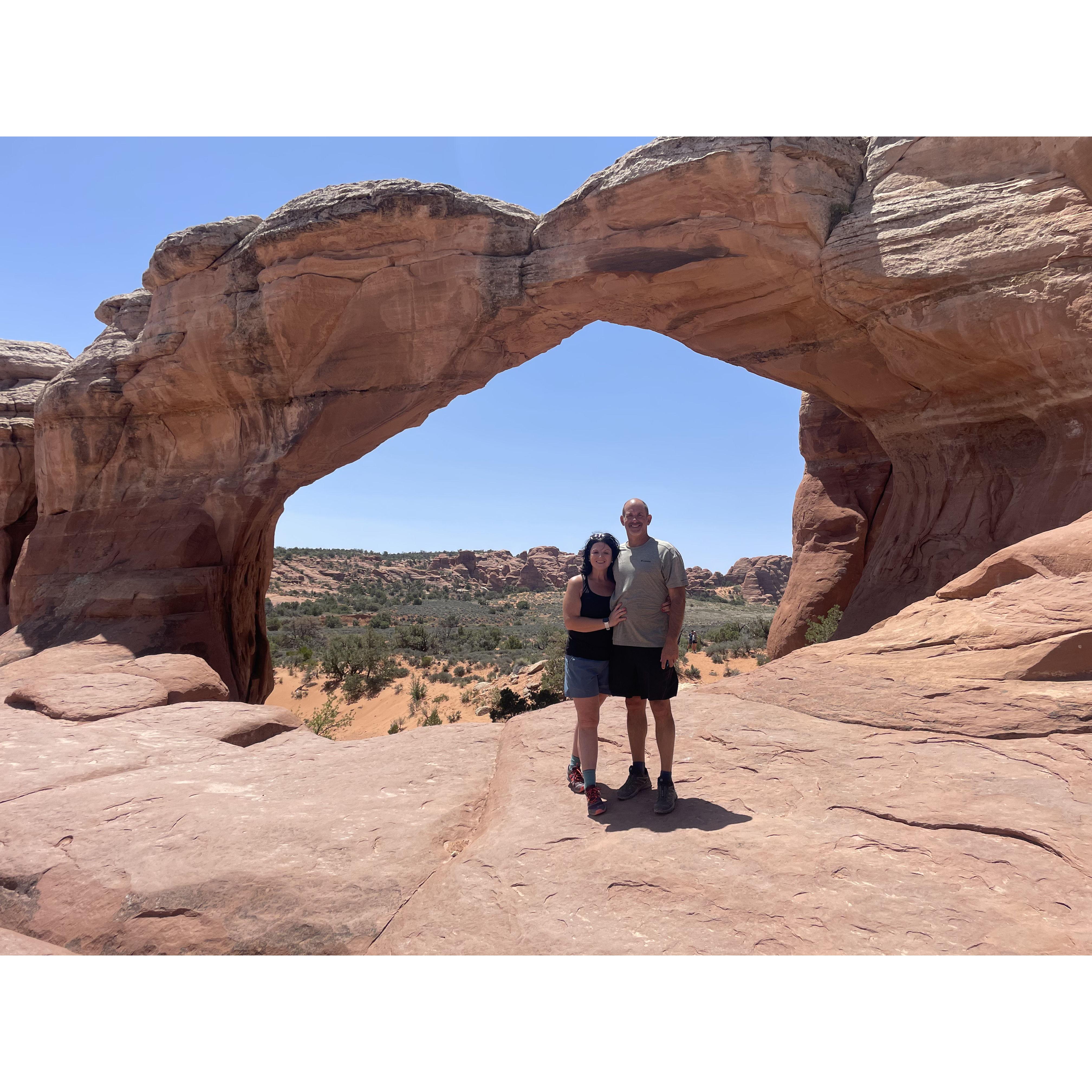 One of our favorite arches in Arches National Park, Utah