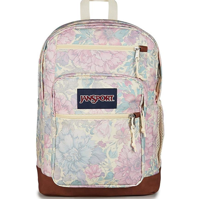 JanSport Cool Backpack with 15-inch Laptop Sleeve, Large Computer Bag Rucksack with 2 Compartments, Ergonomic Straps, Faded Tapestry