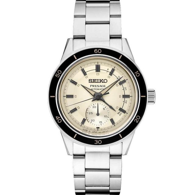 SEIKO SSA447 Automatic Watch for Men - Presage '60s Collection - Mechanical Winding Capabilities, Vintage Style Men's Watch - Water-Resistant 50M