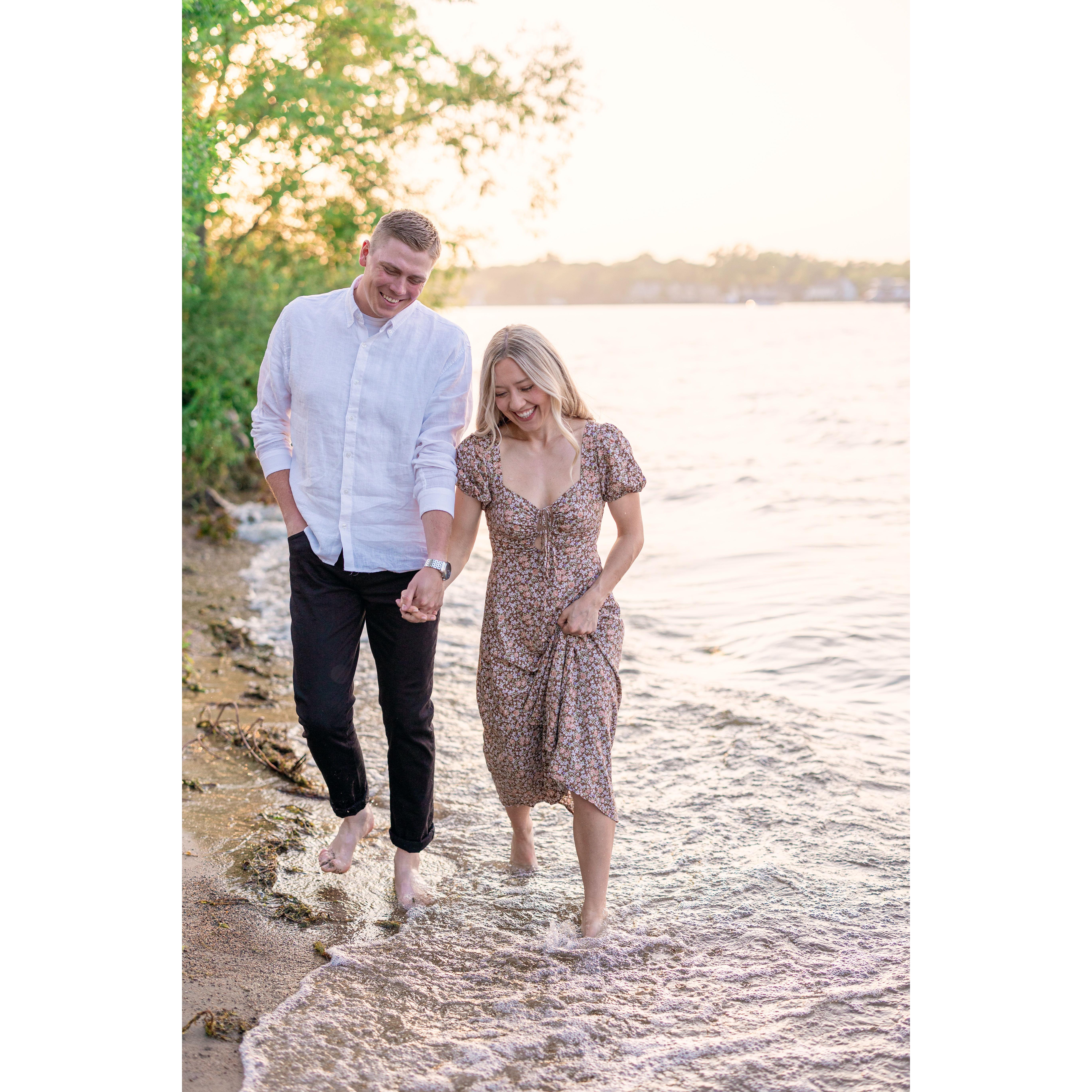 Engagement pictures at Excelsior Beach 2023