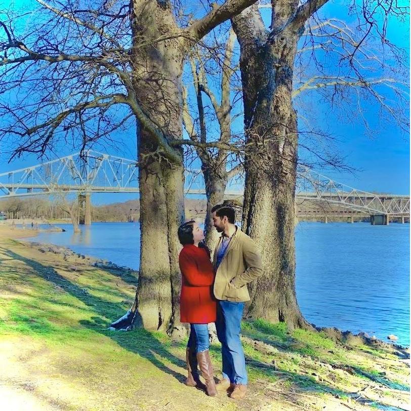 Like two trees side by side, we spread our branches to meet each other. McFarland Park in Florence (March 2022)