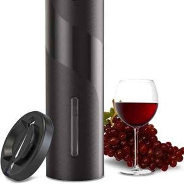 Electric Wine Opener, Battery Operated Wine Bottle Openers with Foil Cutter, One-click Button Corkscrew Remover for Home Kitchen Party Wedding